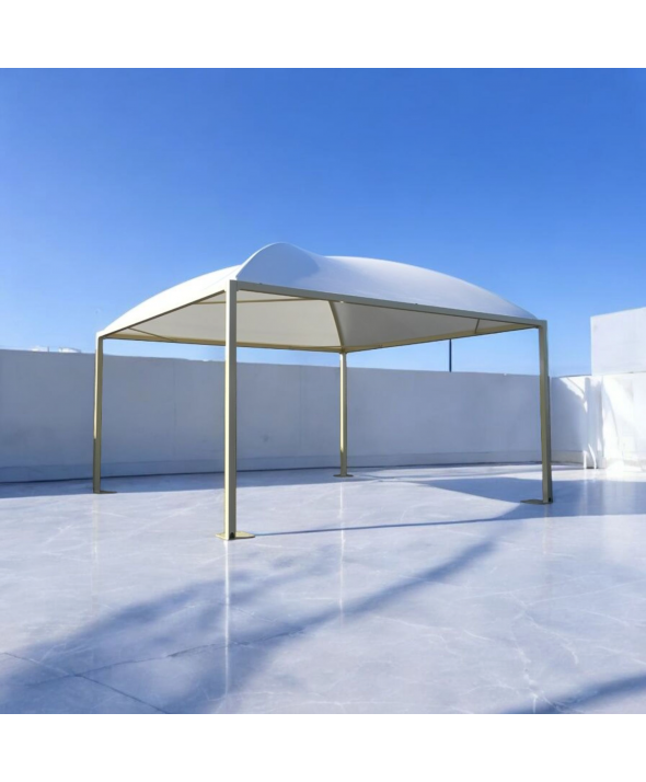 Gazebo Professionale In Acciaio zincato - Piantoni da 8 cm Gronda incorporata  "Maxi 80"